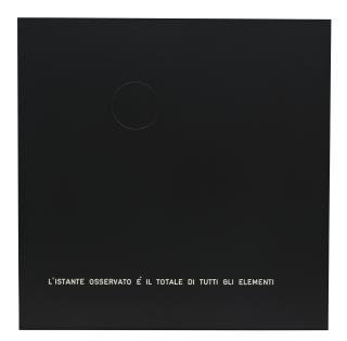 Vincenzo Agnetti - Assioma, L\'istante osservato è il totale di tutti gli elementi