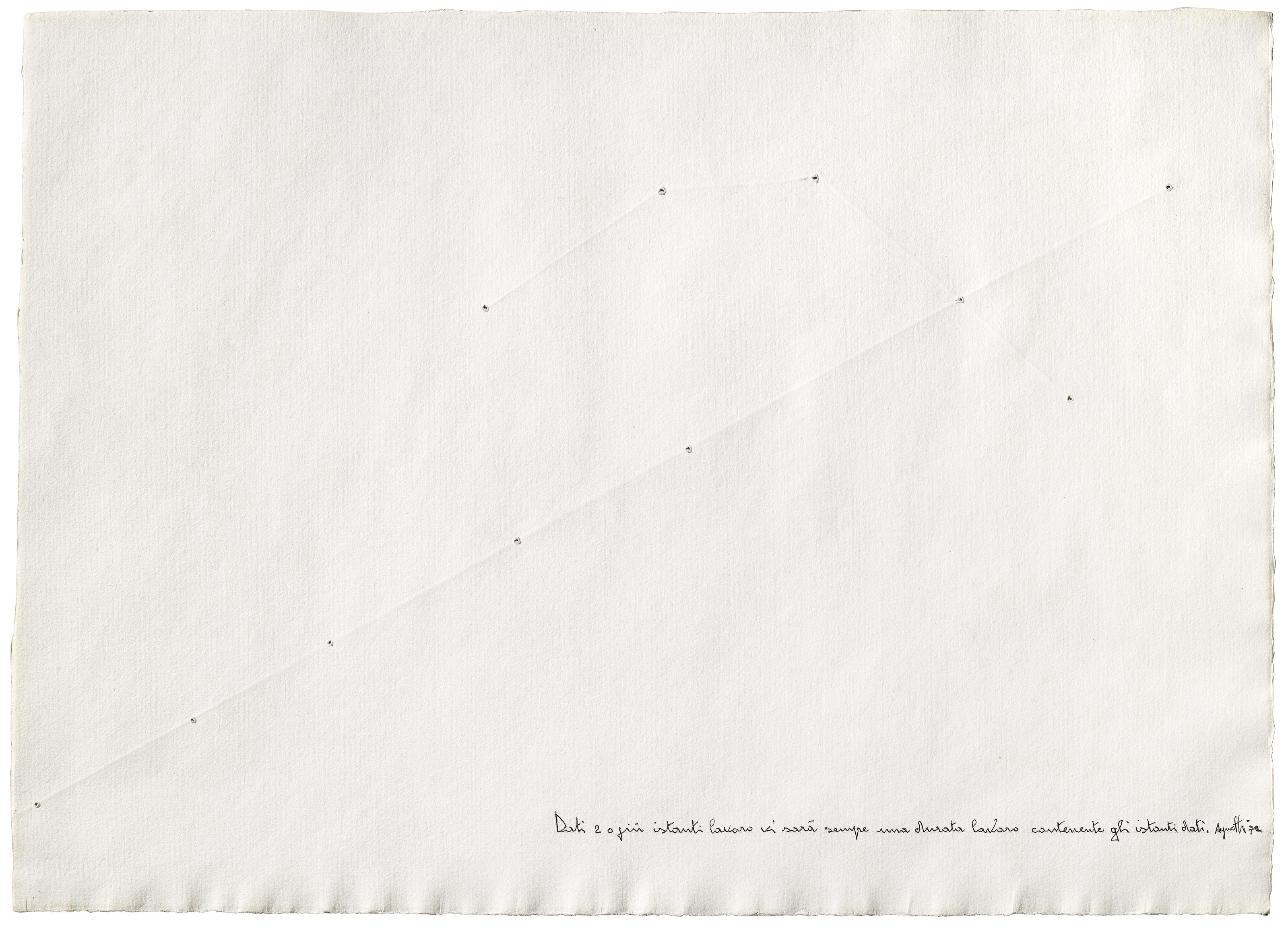 Vincenzo Agnetti - Dati 2 o più istanti lavoro vi sarà sempre una durata lavoro contenente gli istanti dati (Given 2 or more working instants there will always be a working duration containing these given instants)