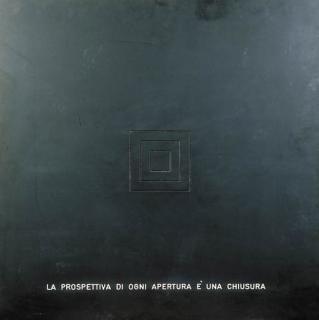 Vincenzo Agnetti - La prospettiva di ogni apertura è una chiusura