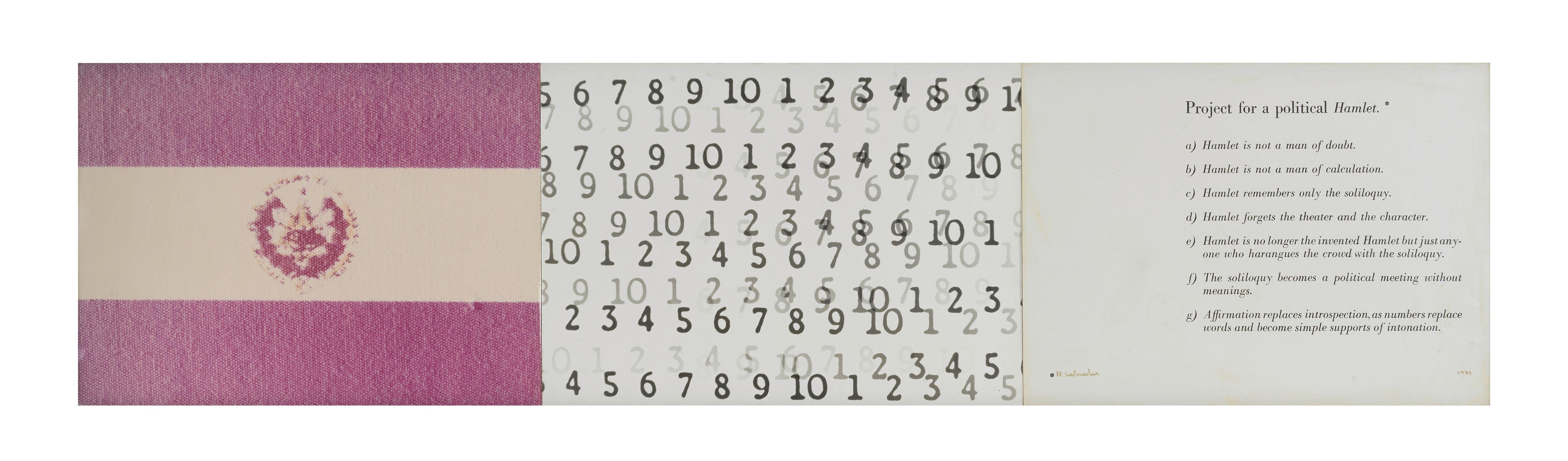 Vincenzo Agnetti - Progetto Per Un Amleto Politico, 1973