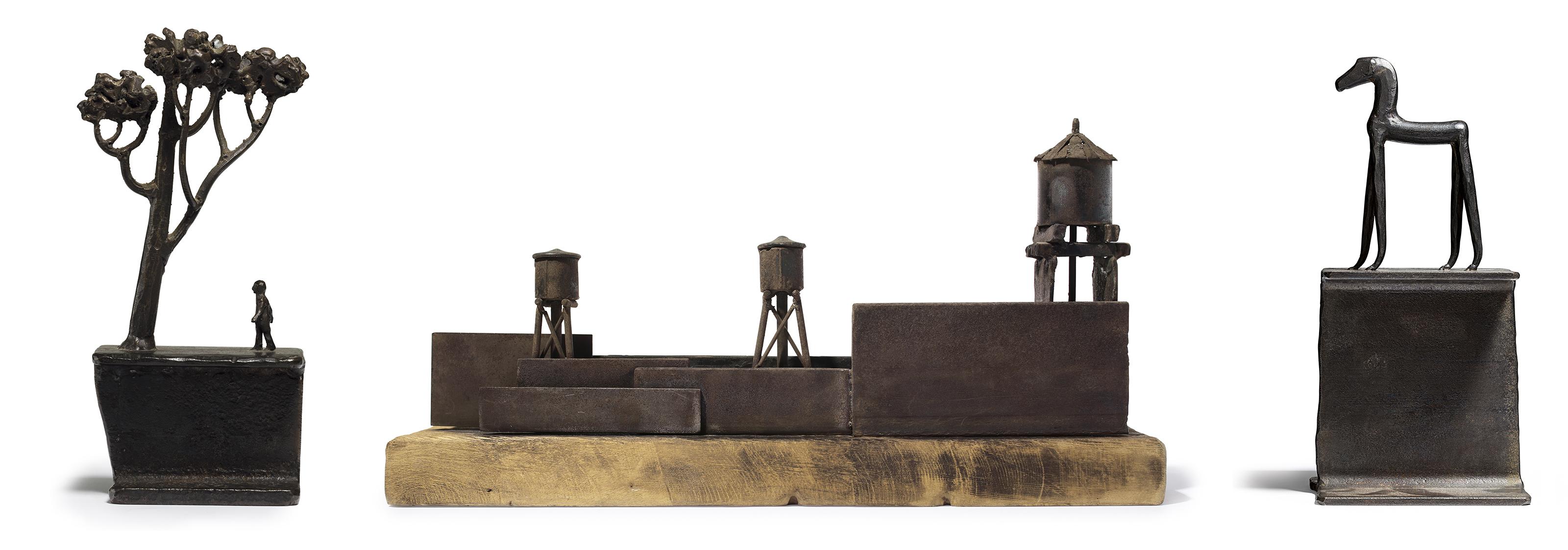 Vincenzo Amato - Water Towers; Horse & Pine Tree with Gentleman (Three Works)