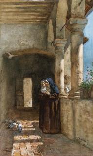 Vincenzo Cabianca - Suore nella loggia