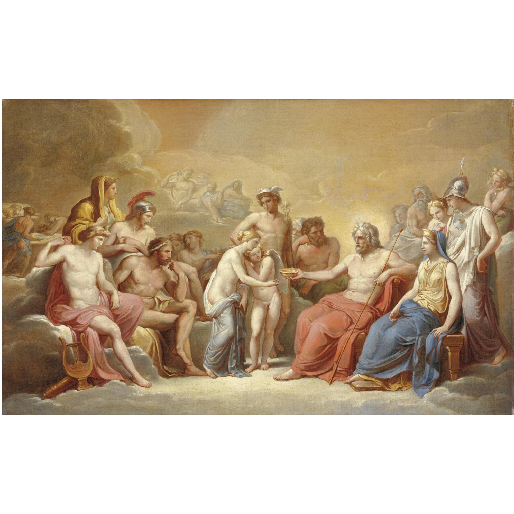 Vincenzo Camuccini - Amore E Psiche Al Cospetto Degli Dei