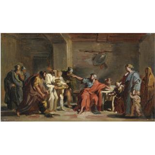 Vincenzo Camuccini - Curio Dentato Rifiuta I Doni Dei Sanniti