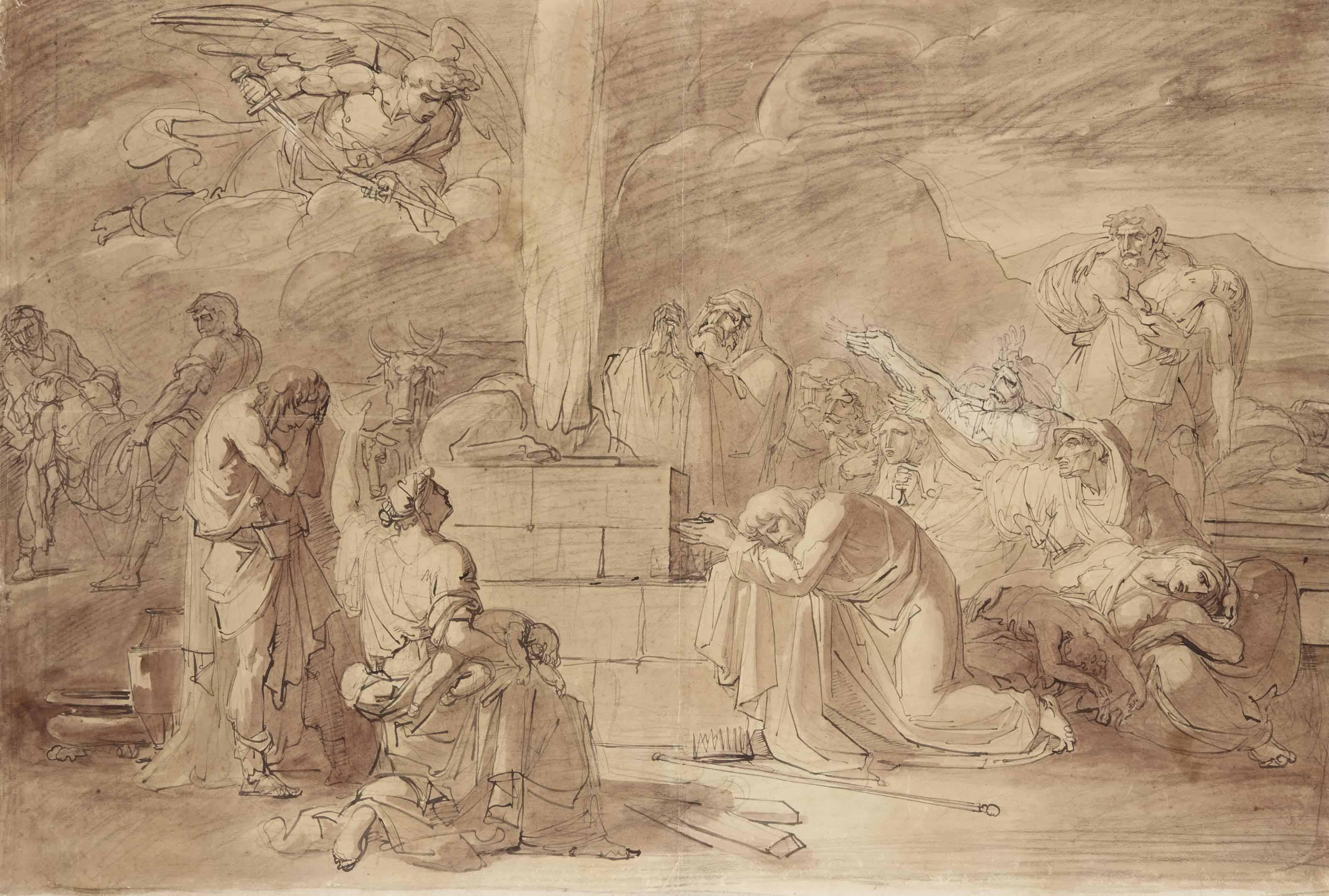 Vincenzo Camuccini - Sacrifice De Noé Après Le Déluge