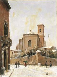 Vincenzo Canino - Vita di paese sotto la neve