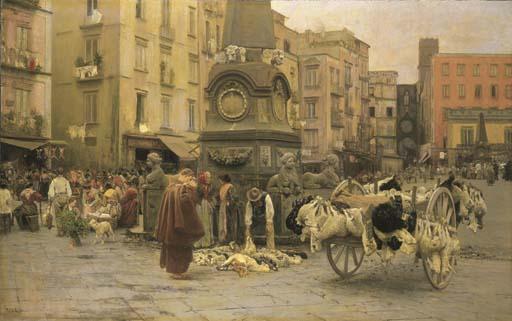 Vincenzo Caprile - Mercato di Pasqua a Napoli