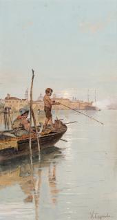 Vincenzo Caprile - Pesca in laguna