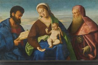 Vincenzo Catena - A Sacra Conversazione: The Madonna And Child With Saints Mark And Jerome