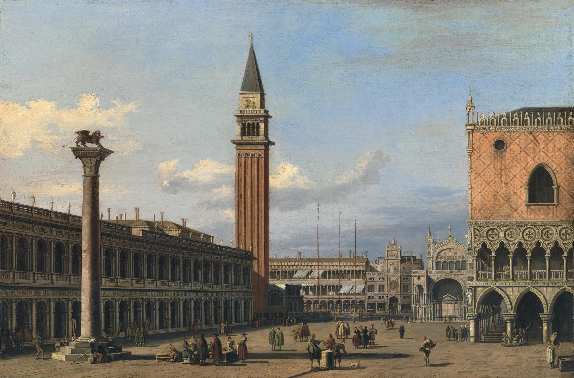 Vincenzo Chilone - Venice, A View Of The Piazzetta