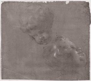 Vincenzo Dandini - Studie zu zwei Engelsköpfen