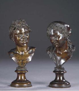 Vincenzo Gemito - Bustes de L\'Acquaiolo Et Carmella