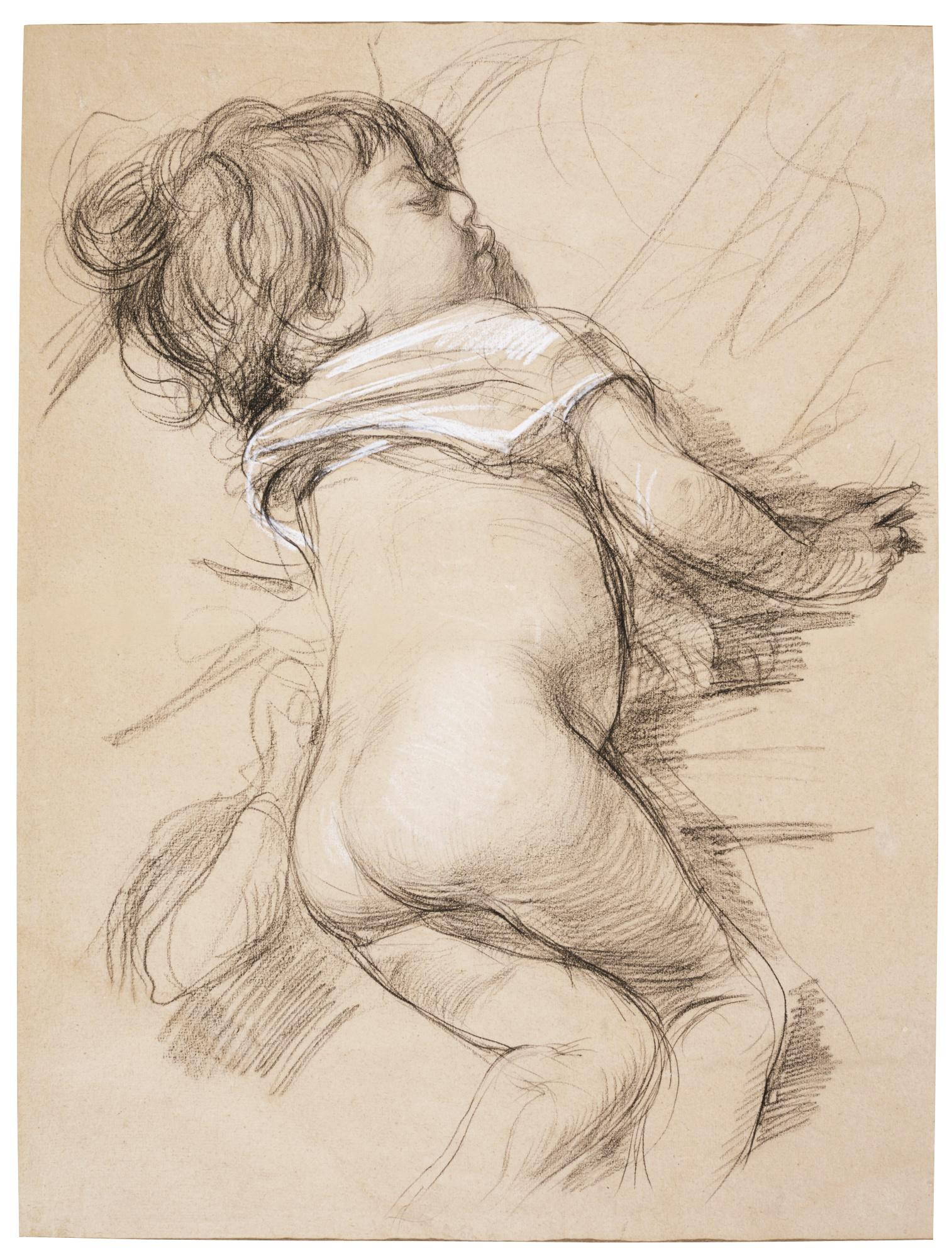 Vincenzo Gemito - Study Of A Young Child Asleep, Possibly The Artist\'S Daughter Giuseppina