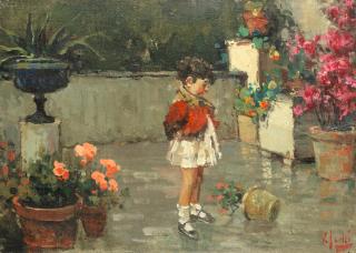 Vincenzo Irolli - Bambino Sul Terrazo