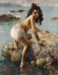 Vincenzo Irolli - La bambina sulle rocce