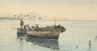 Vincenzo Loria - Fishermen on the Bay of Naples