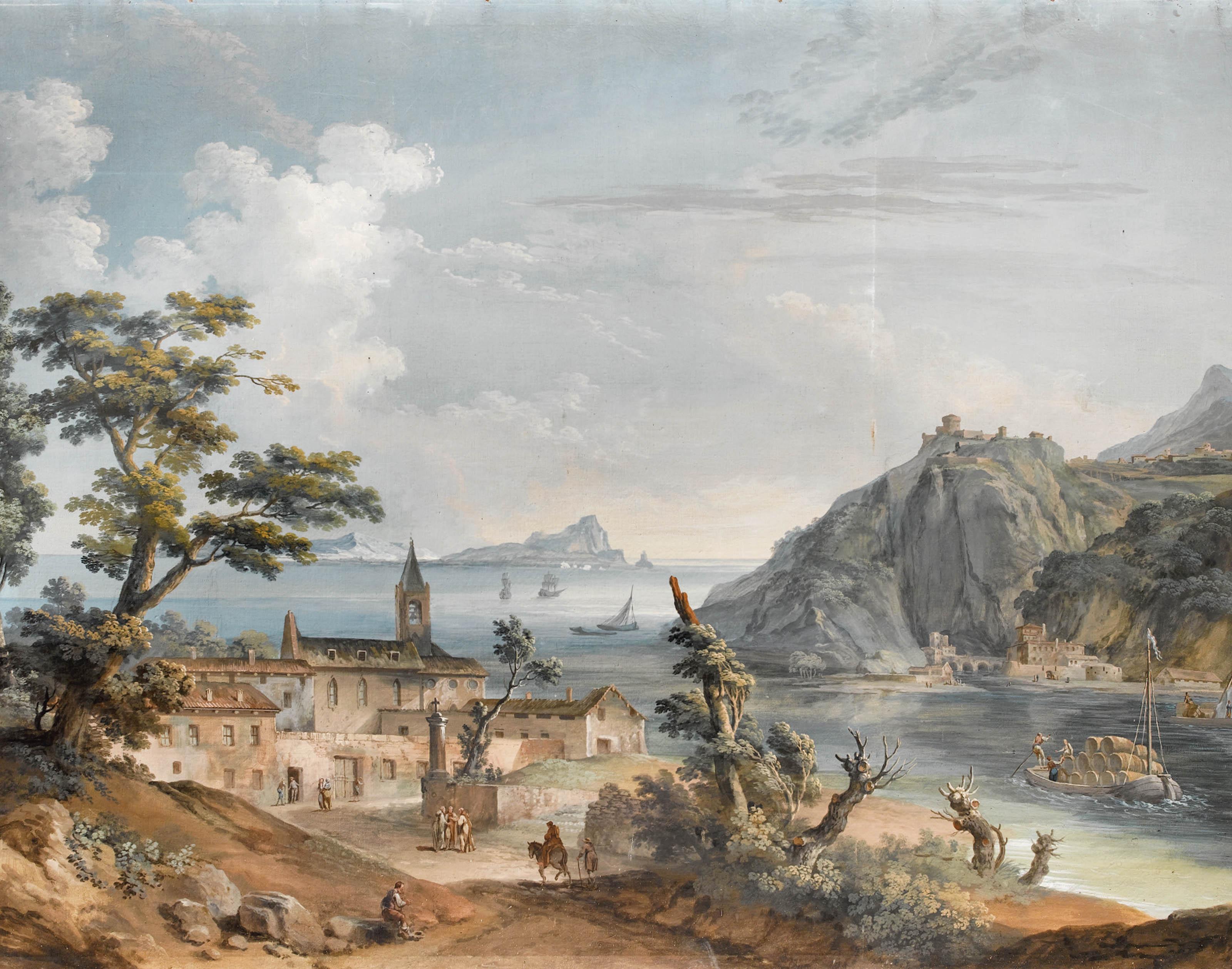 Vincenzo Martinelli - Paesaggio costiero con figure