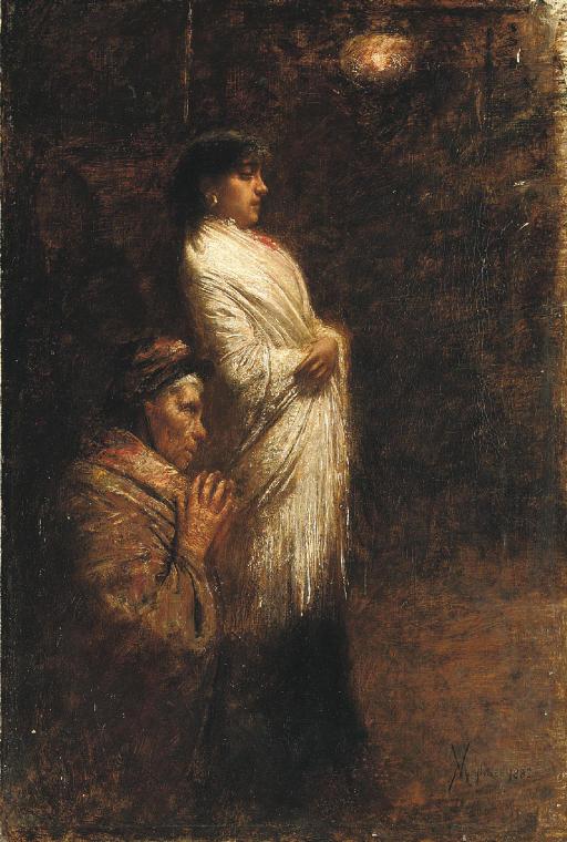 Vincenzo Migliaro - Due donne in preghiera