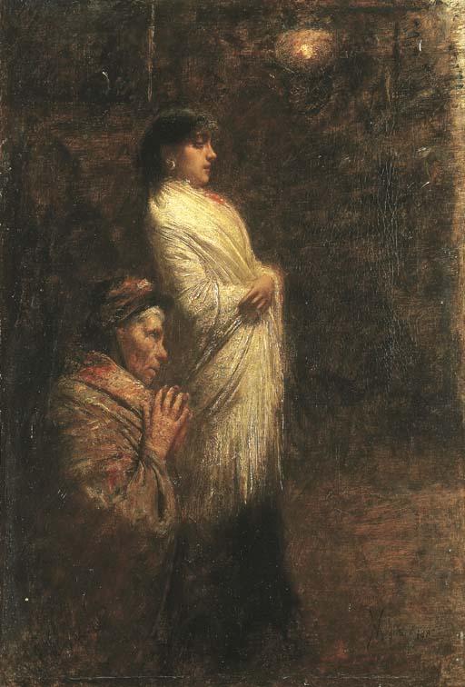 Vincenzo Migliaro - Due donne in preghiera