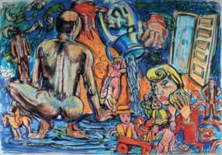 Viola Frey - Artist Mind Studio Diptych VI