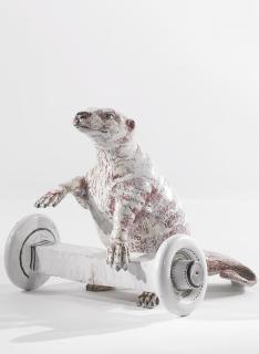 Viola Frey - Ferret With Barbell