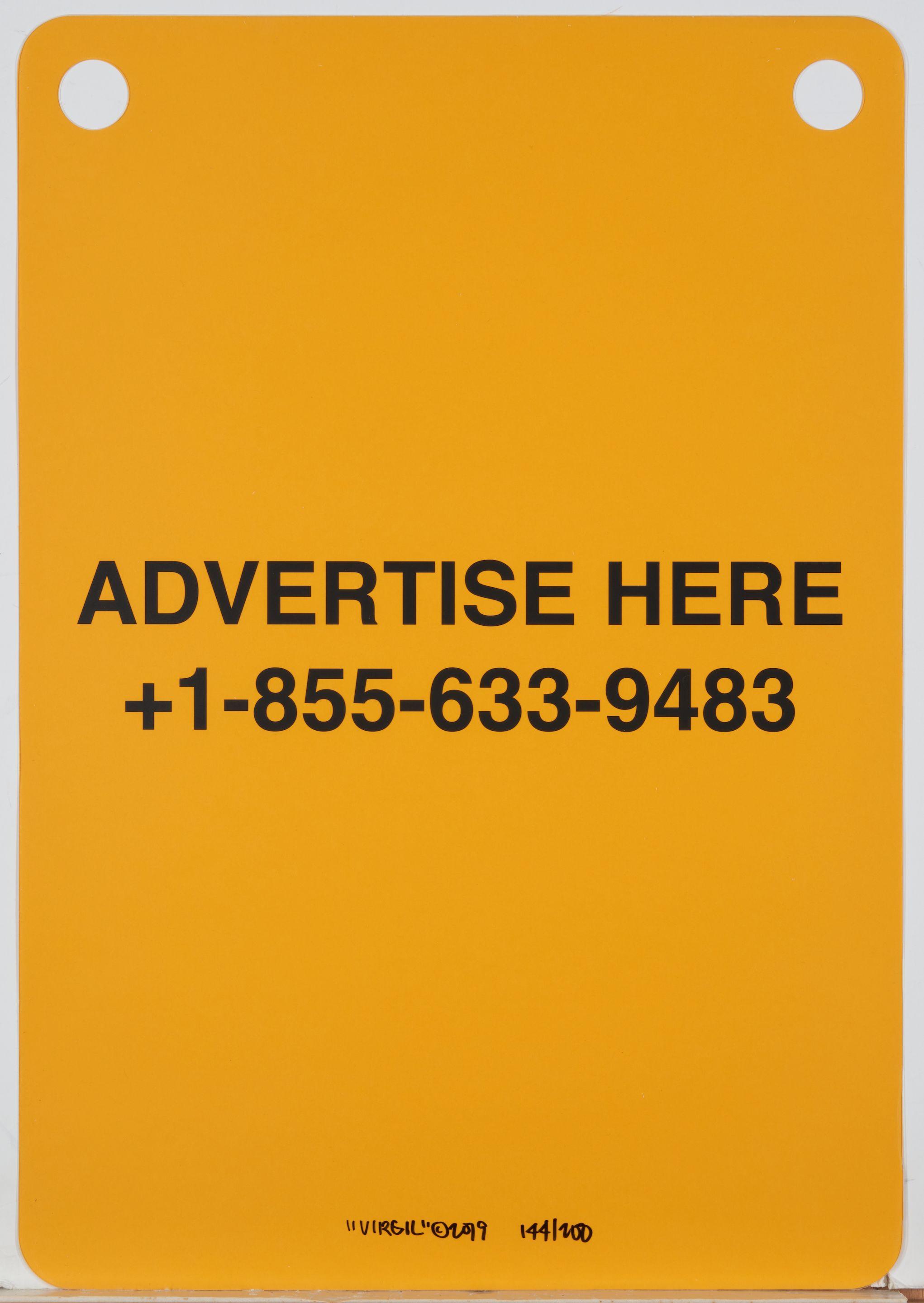 Virgil Abloh - Advertise Here