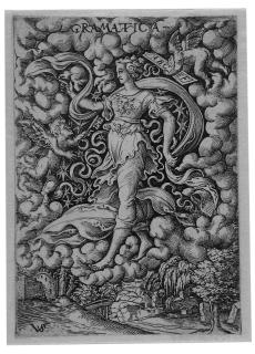 Virgil Solis - Folge von 7 Bll.: Die sieben freien Künste in nielloartigen Darst