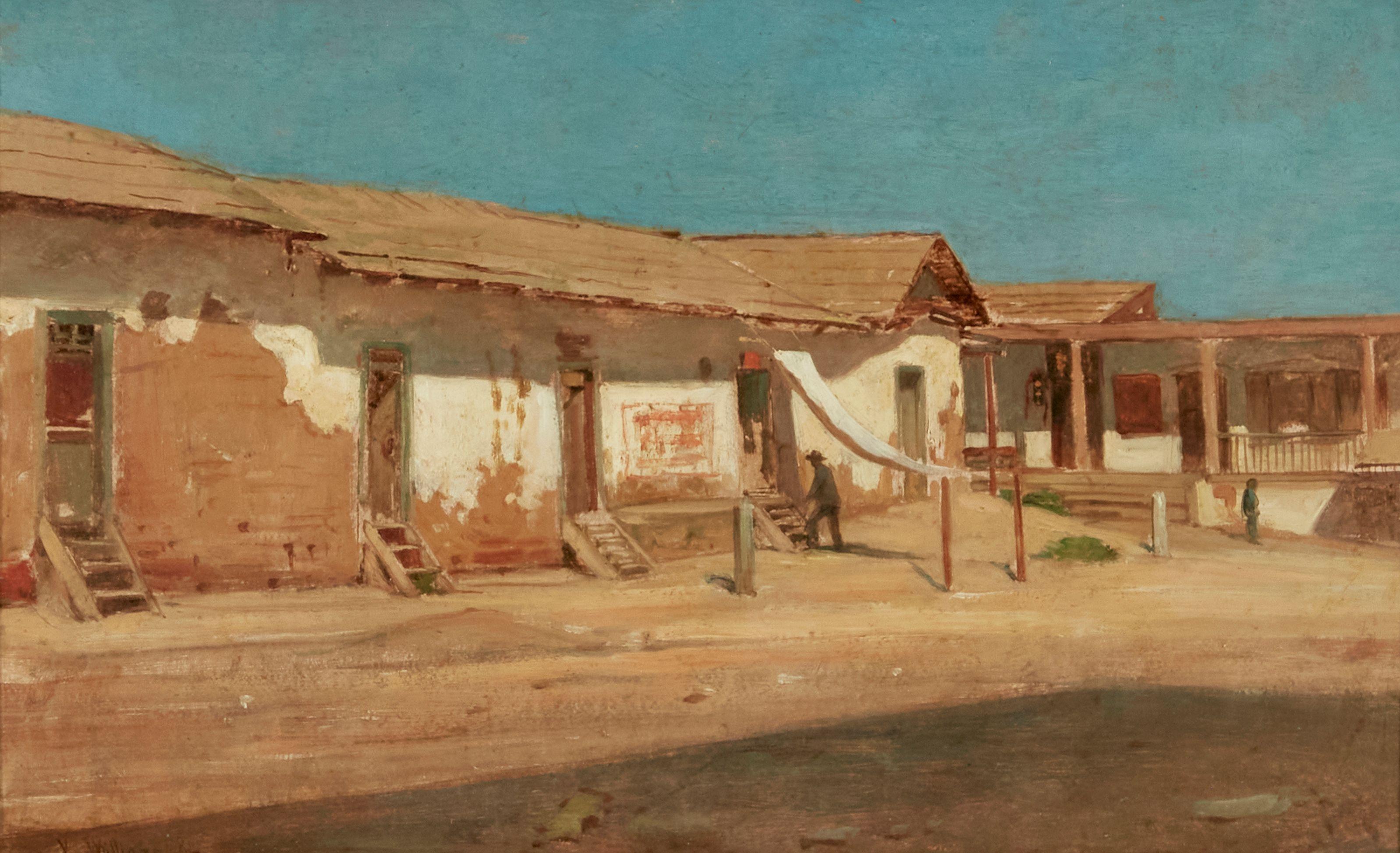 Virgil Williams - Early Los Angeles Adobe Scene