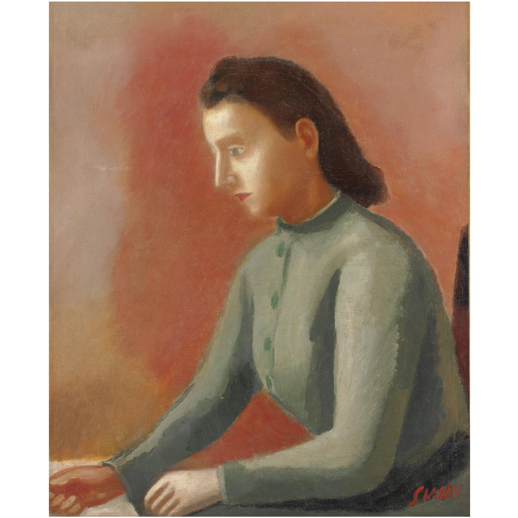 Virgilio Guidi - Donna In Verde