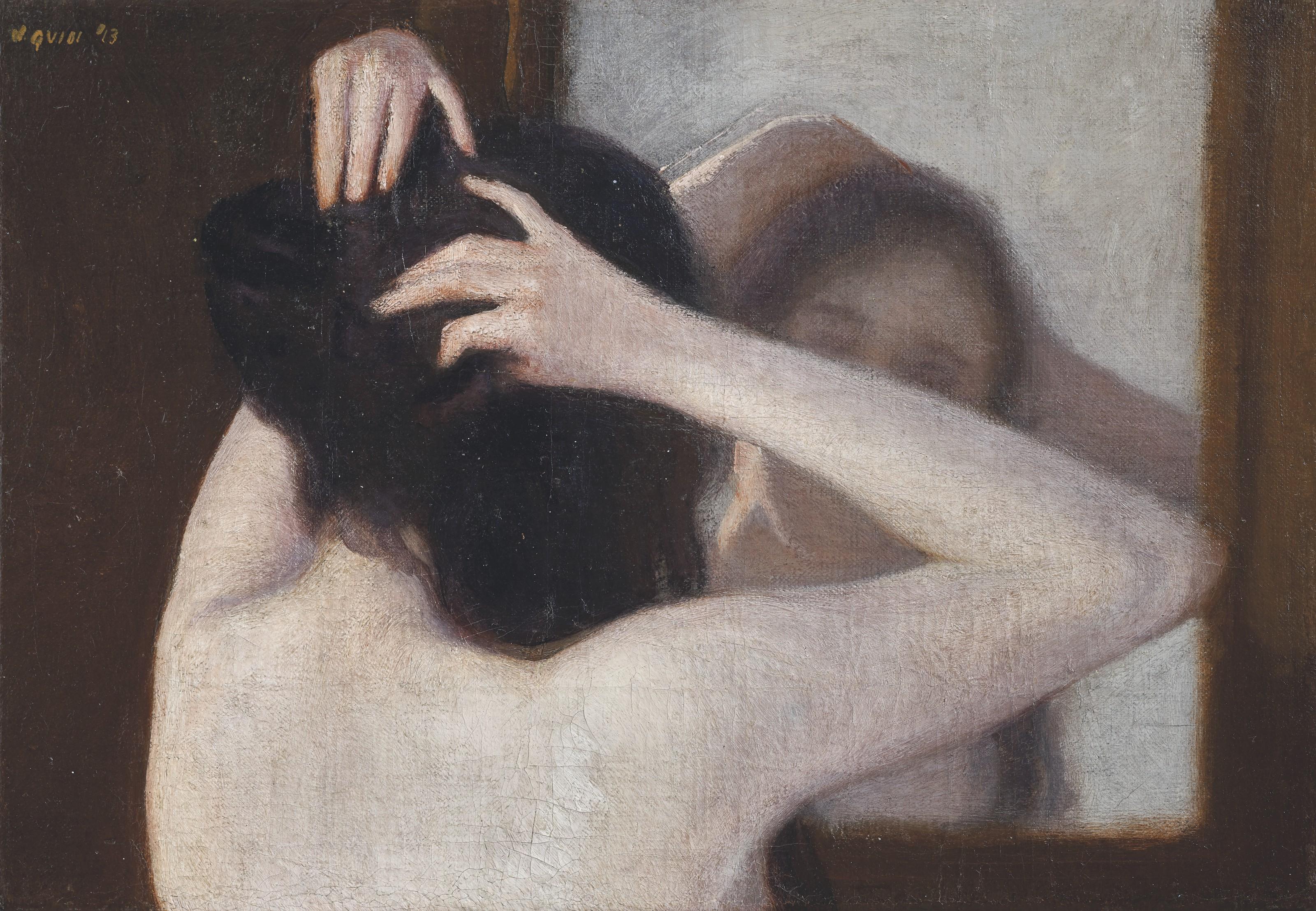 Virgilio Guidi - Nudo allo specchio