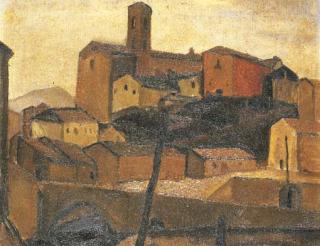 Virgilio Guidi - Paesaggio romano