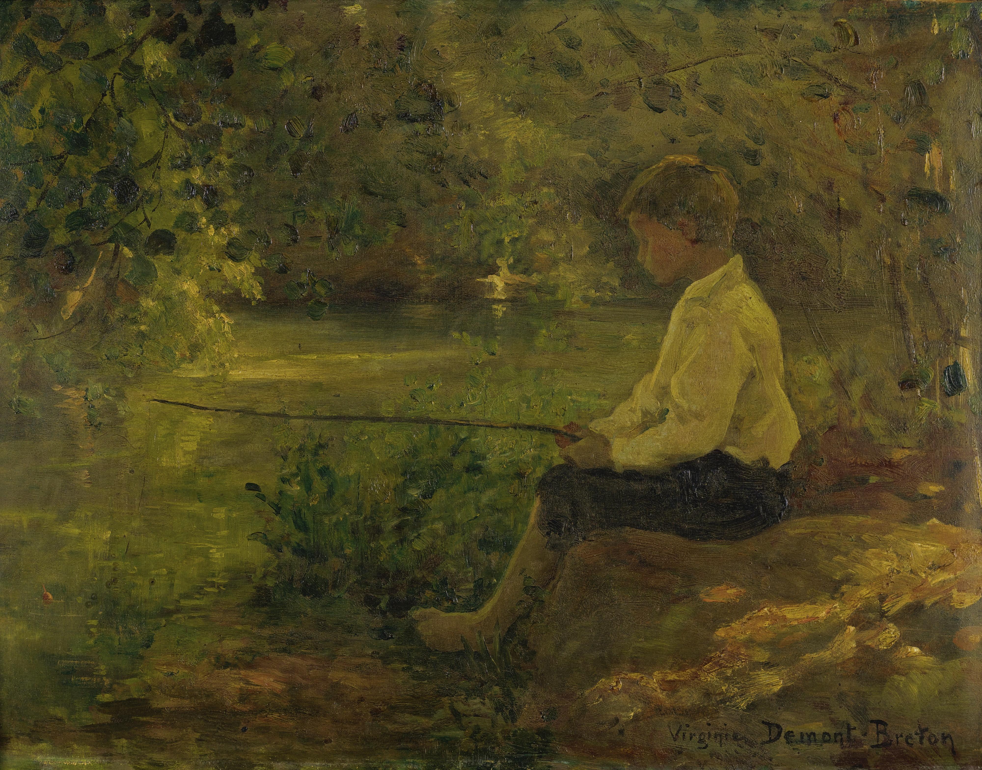 Virginie Demont-Breton - L\'Enfant À La Pêche