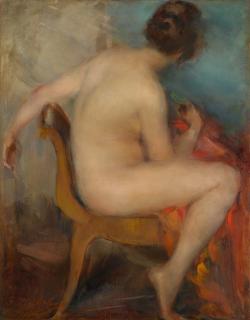 Vitaly Gavrilovich Tikhov - Seated Nude