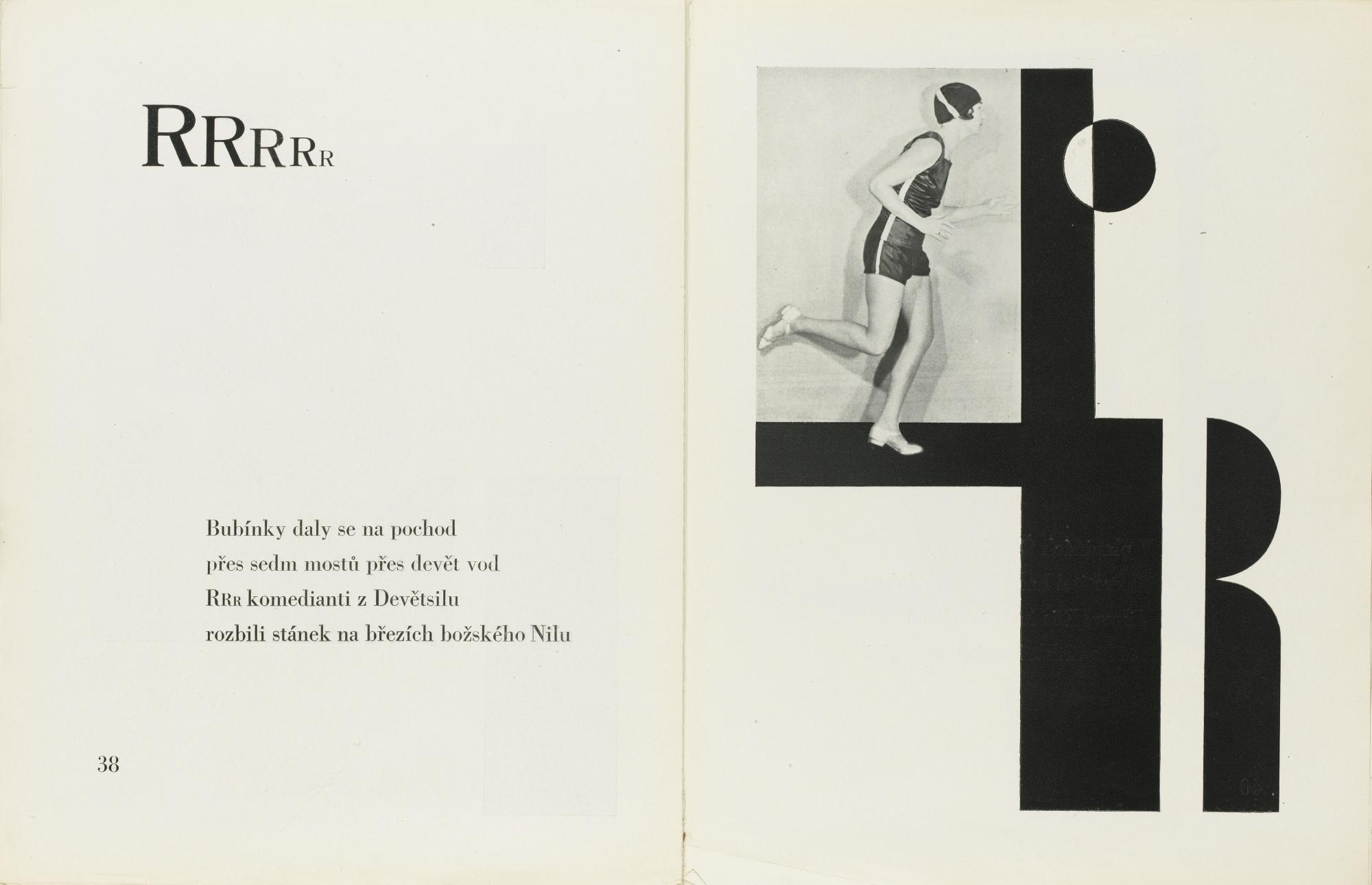 Vítězslav Nezval - Czech Abeceda. Taneční Komposice Milči Mayerové. Prague: J. Otto, 1926