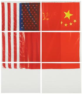 Vito Acconci - Three Flags for 1 Space and 6 Regions