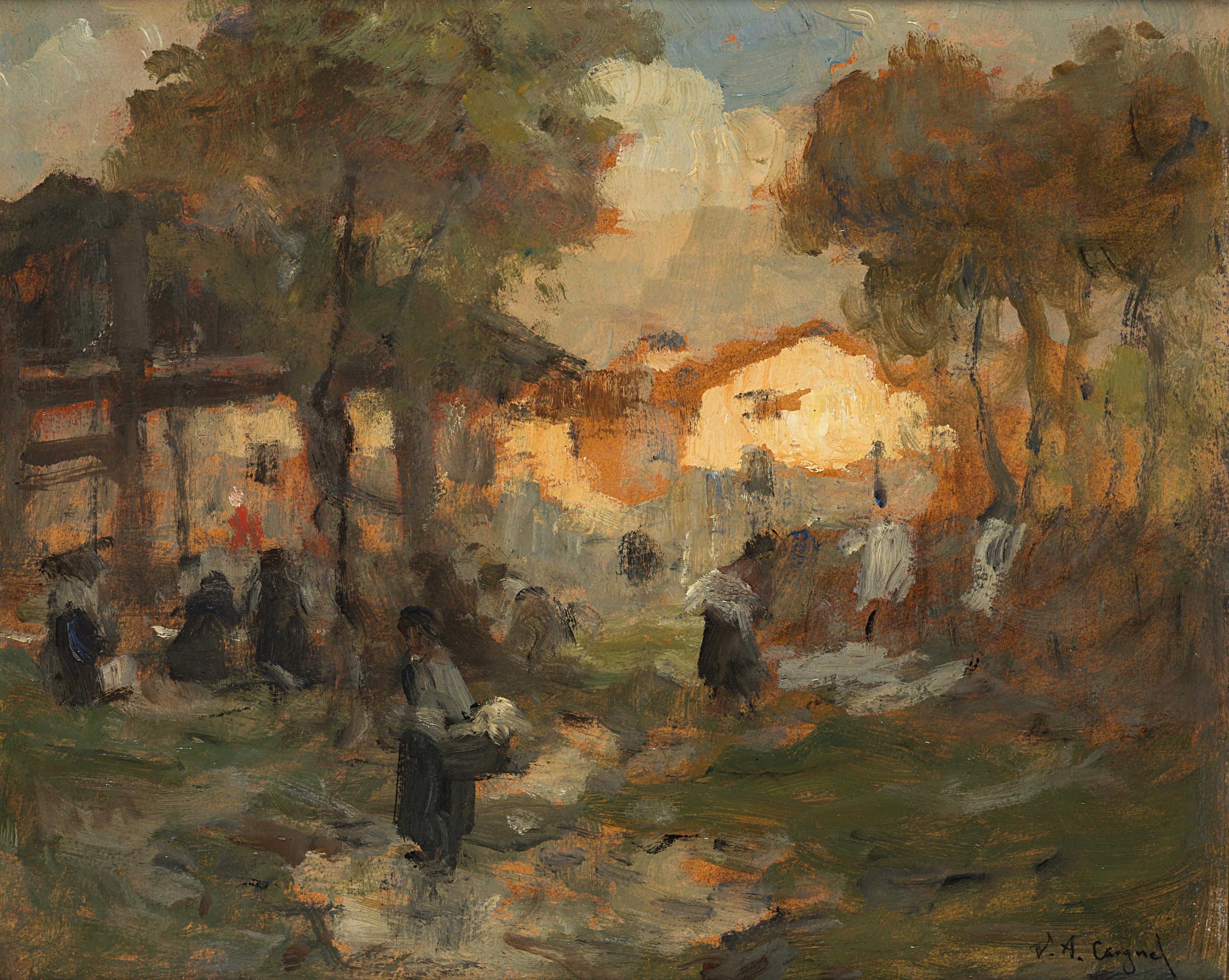 Vittore Antonio Cargnel - Lavatoio a Calalzo