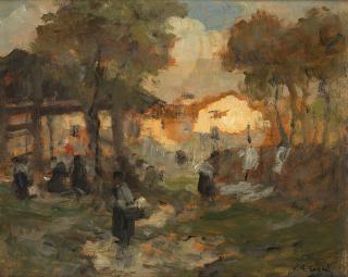 Vittore Antonio Cargnel - Lavatoio a Calalzo