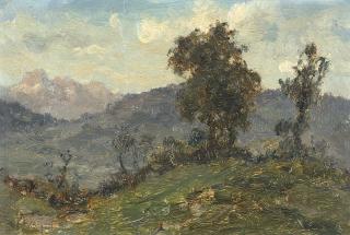 Vittore Antonio Cargnel - Solitudine alpestre. Dintorni di Maniago