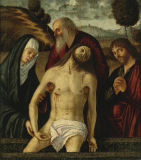 Vittore Carpaccio - The Lamentation, With The Madonna And Saints Joseph Of Arimathea And John The Evangelist