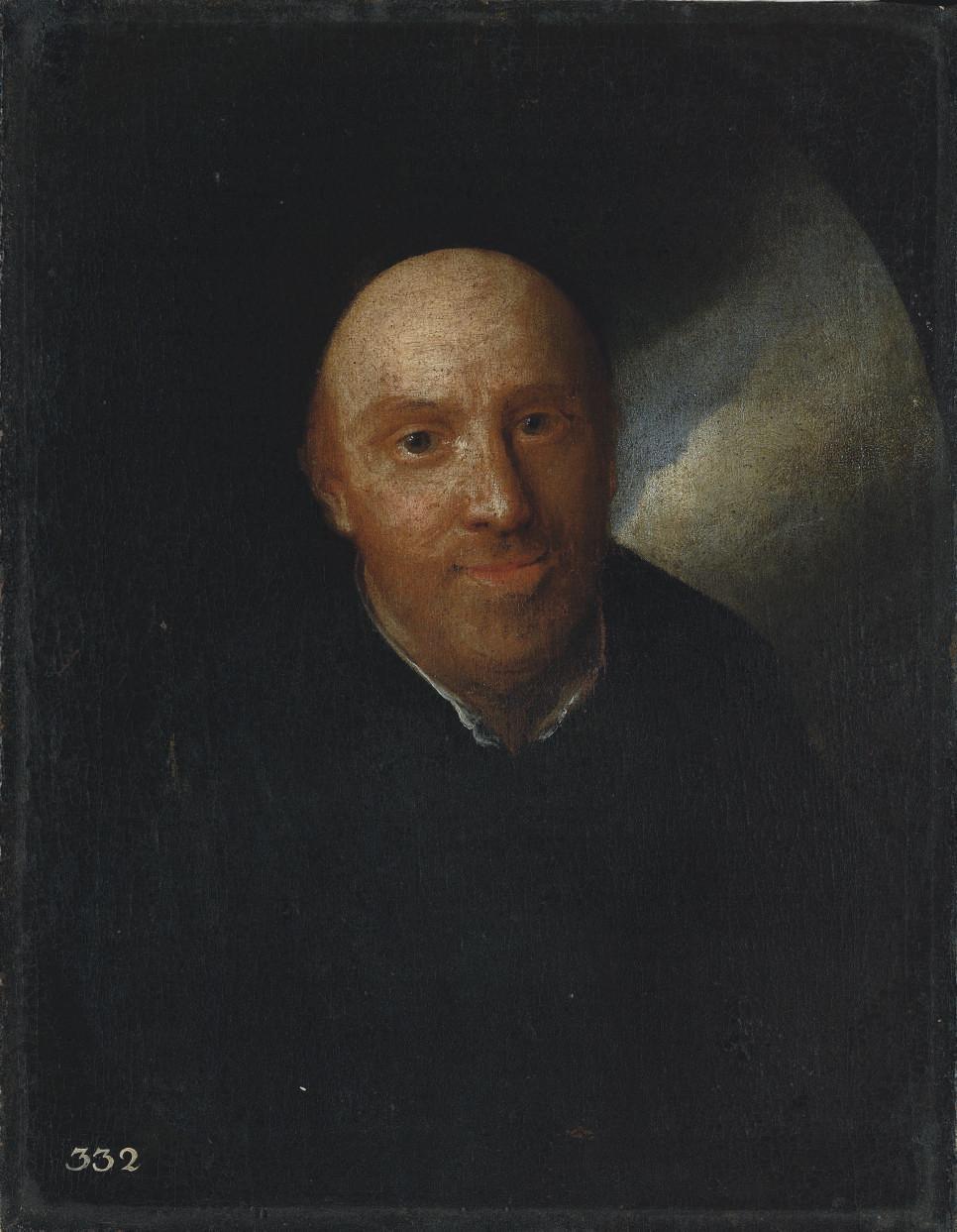 Vittore Ghislandi - Portrait of A Cleric, Bust-Length