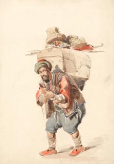 Vittorio Amedeo Preziosi - A Turkish Porter