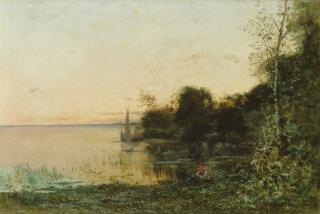 Vittorio Avondo - Landscape With Lake