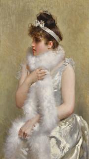 Vittorio Corcos - Italian Girl In White