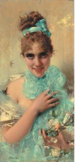 Vittorio Matteo Corcos - Giovane Elegante, 1887.