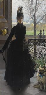 Vittorio Matteo Corcos - Italian an Elegant Lady