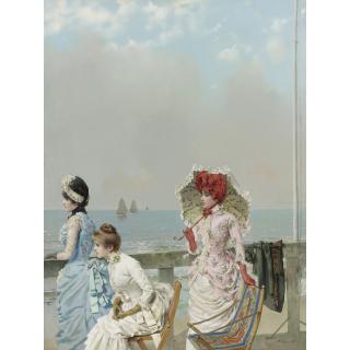 Vittorio Matteo Corcos - Italian mezzogiorno Al Mare