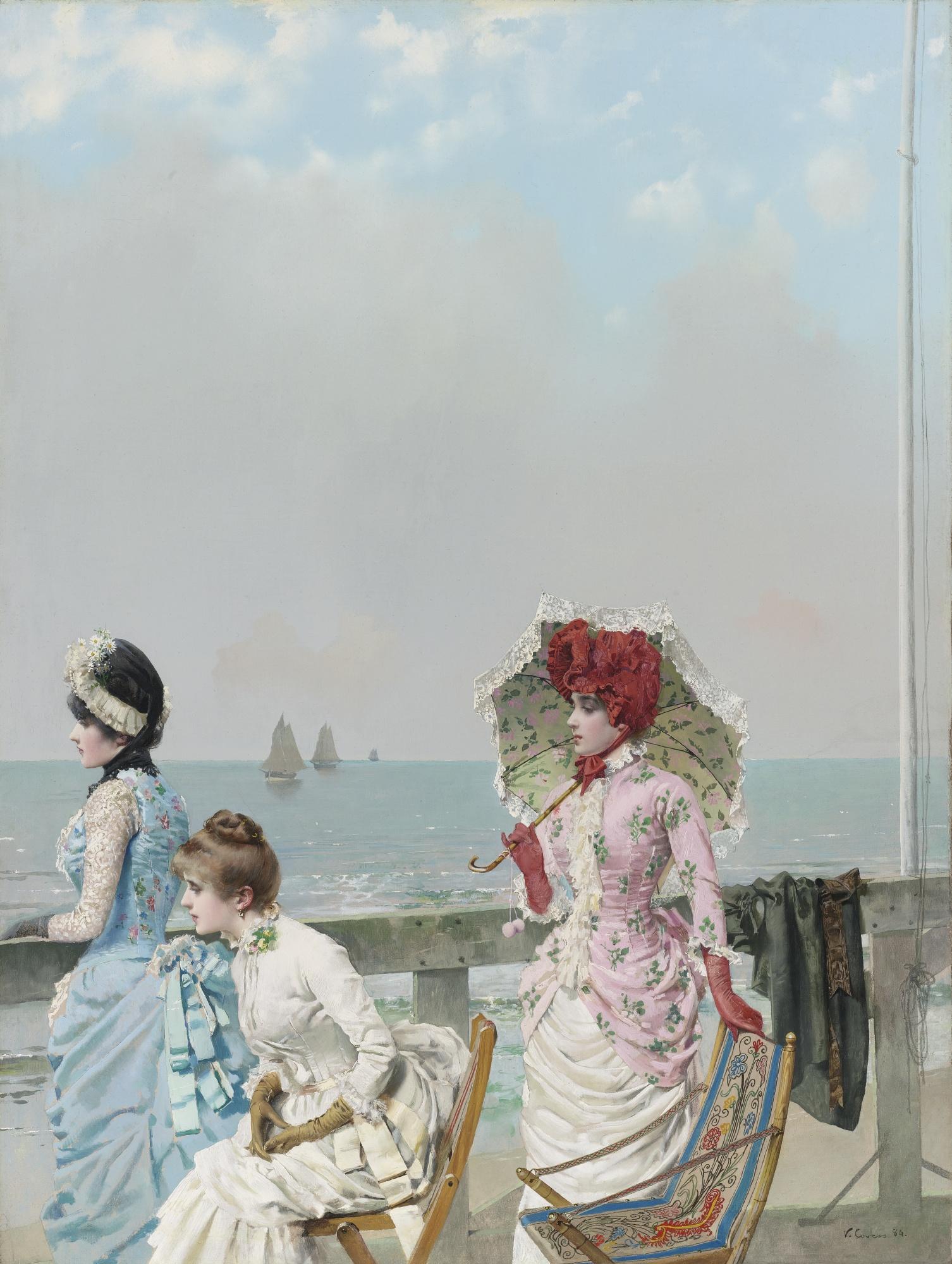 Vittorio Matteo Corcos - Italian mezzogiorno Al Mare