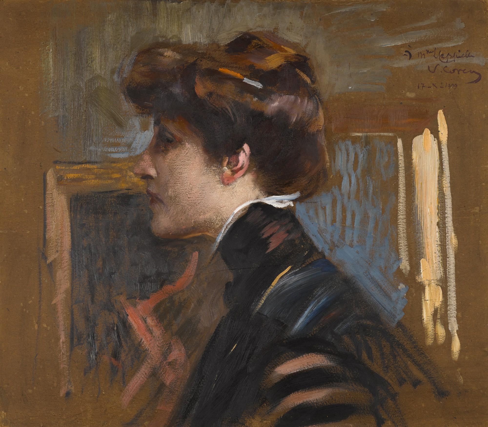 Vittorio Matteo Corcos - Portrait of Madame L Cappiello