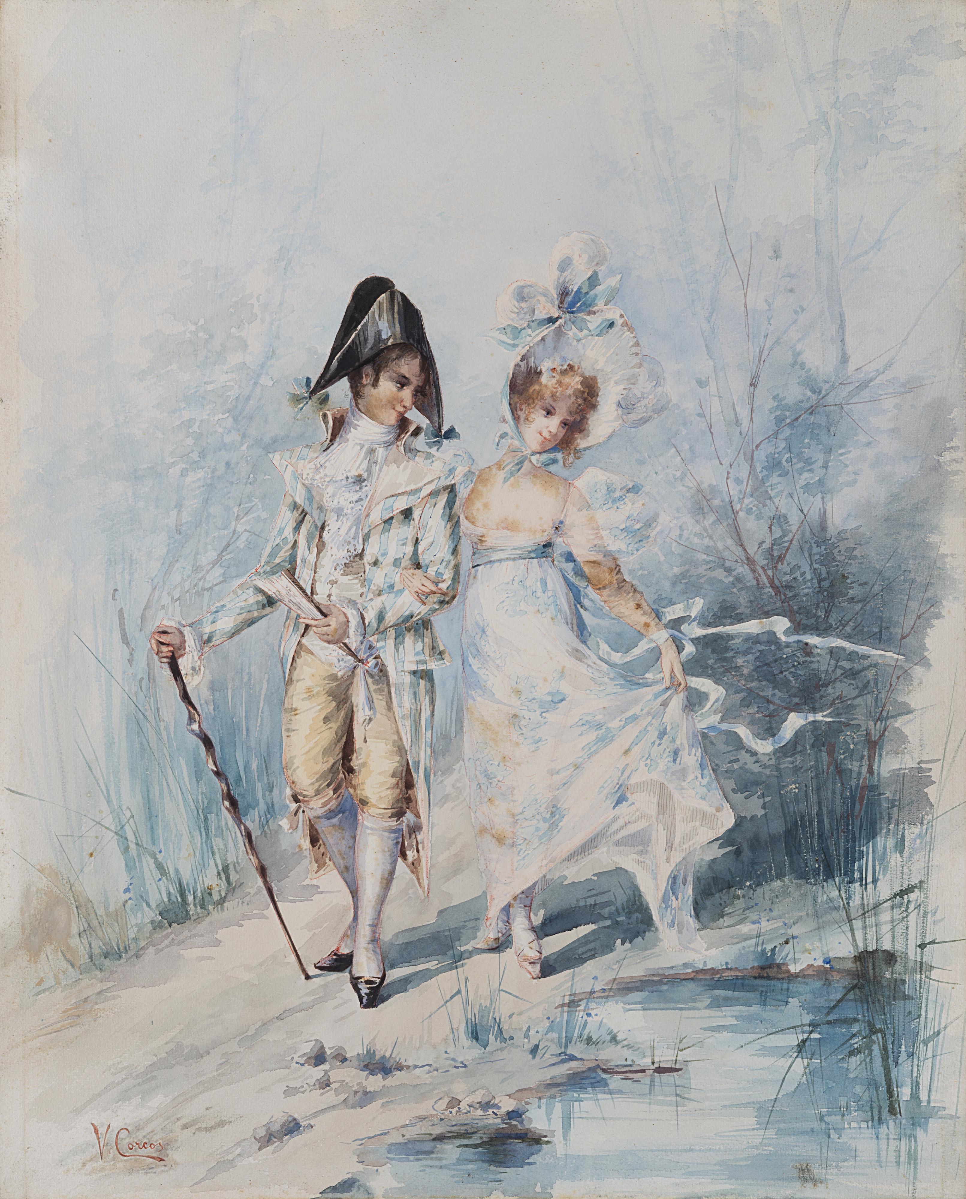 Vittorio Matteo Corcos - Scena galante