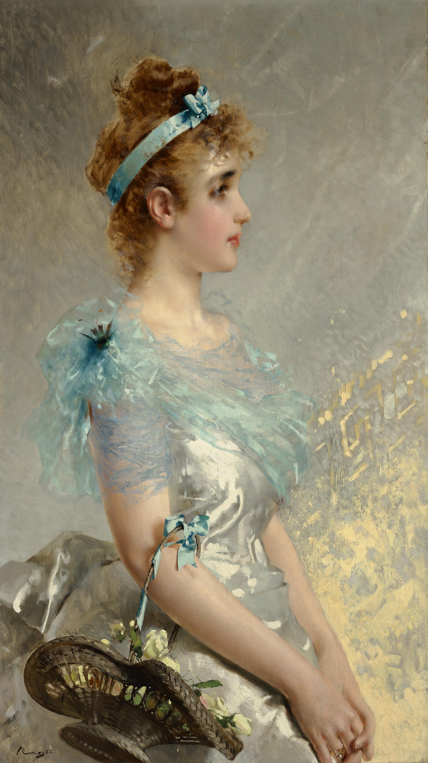 Vittorio Matteo Corcos - The flower basket